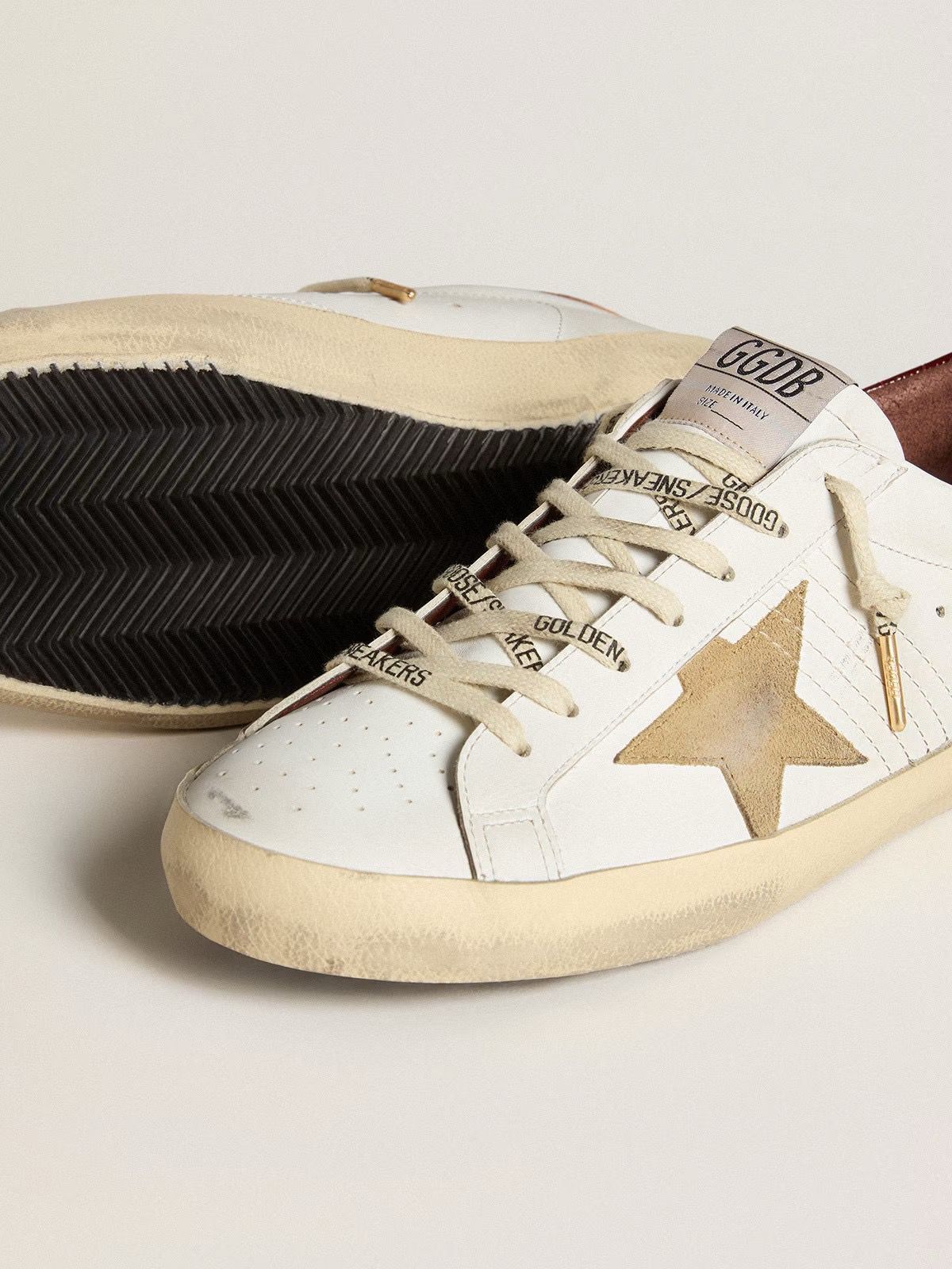 GOLDEN GOOSE SUPERSTAR " Bordeaux Croc-Print Leather"