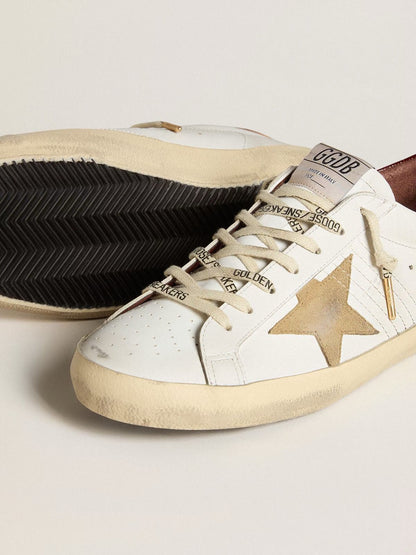 GOLDEN GOOSE SUPERSTAR " Bordeaux Croc-Print Leather"